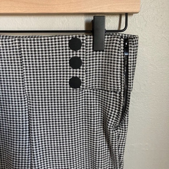 Zara Houndstooth Cropped Pants Size Small - Picture 2 of 5